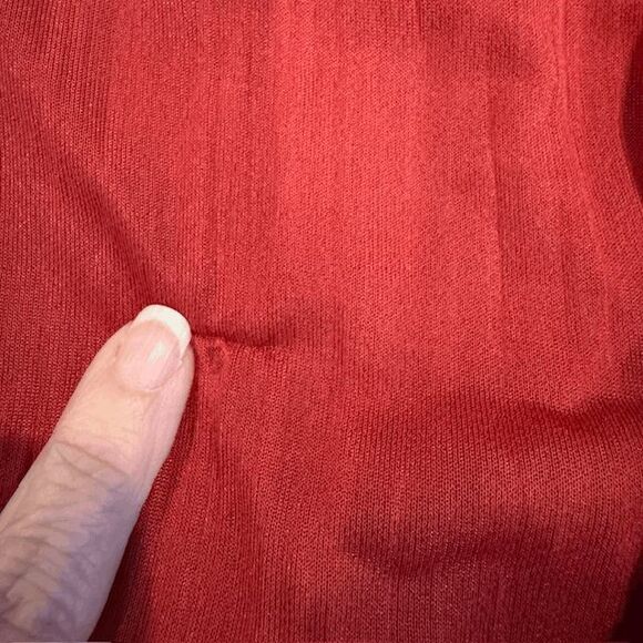 Halston Heritage V-Neck Maxi Dress Gown Ruched Red Pleats Sleeveless Size 0 - Picture 11 of 15